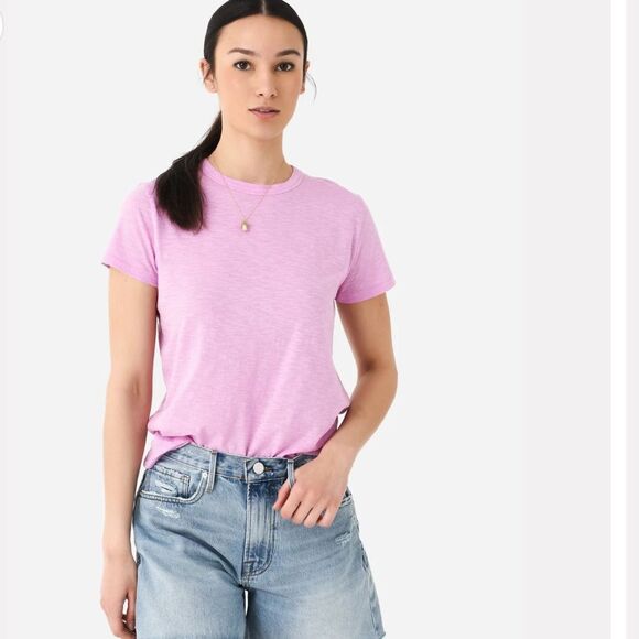 Vince Women's Light Purple Slub Short Sleeve T-shirt size medium - Picture 5 of 9